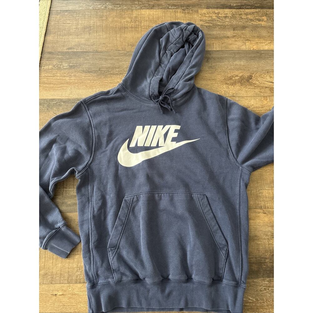Nike Hooded‎ Pullover Sweatshirt Large Hoodie Navy
